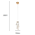 Pendente LED Veu  bivolt 3000/4000/6000K (luz com 3 cores) - Imagem 3