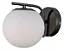 ARANDELA PETIT POA P/ 1XE27 CROMO NEGRO/BRANCO- - Imagem 1