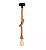 Pendente Corda Sisal 2m soquete E-27 - Imagem 1