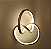 Pendente LED 31W metal dourado 3200K bivolt - Imagem 1