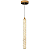 Pendente LED dourado cristal - Imagem 1