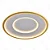 PLAFON ALPHA 75W 3000K GOLD - Imagem 1