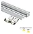 Perfil LED Sobrepor Branco 16,8x13,4mm 2 Metros - (NÃO ACOMPANHA FITA LED) - Imagem 2