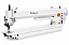 Máquina de Costura Industrial Transporte Duplo Eletrônica Base Alongada Sun Special SS0850D4-H-FT-PO 220V com Pés e Mesa Montados - Imagem 1