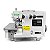 Maquina Overloque Eletrônica com Motor de Passo Zoje B7510-17-MD2 - 220 V com pés e mesa montados - Imagem 1