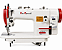 Máquina de Costura Industrial Transporte Duplo Direct Drive Sun Special SS0303D-H-12CX-QI 220V Ponto 12mm + Kit Premium Carbon e Cadeira - Imagem 1