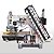 MAQUINA 12 AGULHAS COM CATRACA ELETRONICA BRACOB BC 008-12064 P/UT - 220 V COM PÉS E MESA DESMONTADOS - Imagem 1