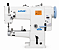Máquina Braço Cilíndrica Transporte Triplo 7 MM LUMAK LU2628D-H-QI 220V - + KIT ESPECIAL PARA FECHAR BOLSAS E AFINS - Imagem 1