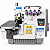 Máquina Interloque Bitola Média Sansei Aquarela SA-DS-6800DE-5-35/DD 110V + Kit Premium Carbon e Cadeira para Costureira - Imagem 1