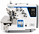 Máquina Overloque Eletrônica Techook TN-EX-4E/UT Direct Drive 220V + Kit Premium Carbon e Cadeira Ergonômica - Imagem 1