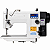 Máquina Zig-Zag Lumak LU20U73D 190 Pontos 220V + Kit Premium Carbon + Cadeira + Mesa Montada - Imagem 1