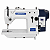 Máquina Zig Zag 3 Pontinhos Direct Drive Lanmax LM-557A-D 220V com Pés e Mesa Montados - Imagem 1