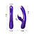 Vibrador com estimulador de clitóris com iluminação interna em LED - Imagem 2