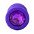 Plug Anal em Silicone com Pedra - Tamanho M - Imagem 7