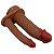Dildo Duplo Realístico - 20.0 x 4.2 - Imagem 4