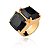 Anel quadrado onix - Imagem 1
