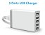 Carregador 40W 5 portas USB WHITE (branco) - Imagem 1