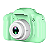 Câmera de Brinquedo para crianças,  com cartão 32GB (Verde Green) - Imagem 2