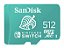 Cartão de Memória micro SD SANDISK 512 GB UHS-I SDXC para Nintendo Switch - Imagem 1