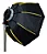 Softbox Greika GKH-45 Parabólico Montagem Rápida Bowens e Adaptador p/ Speedlite com Grid - 45cm - Preto/Amarelo - Imagem 2