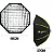 Softbox Greika GK3-90 Octa Montagem Rápido Bowens Com Grid - 90cm - Preto/Amarelo - Imagem 1