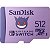 Cartão de Memória micro SD SANDISK 512GB NINTENDO POKEMON (100MB/s) - Imagem 1