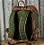 Mochila Couro Marrom e Lona Verde Roadstar (01167) - Imagem 5