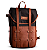 Mochila Couro Preto Lona Preta Arya (01109) - Imagem 1