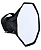 Mini Softbox Octogonal 15cm Para Flash Speedlite Greika GMF-15 - Imagem 1
