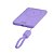 CARGADOR PORTÁTIL G-TIDE POWERBANK SLIM 01 5.000MAH LIGHTNING/USB-C PURPLE - Imagem 1