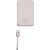 CARGADOR PORTÁTIL G-TIDE POWERBANK SLIM 01 5.000MAH LIGHTNING/USB-C PINK - Imagem 3