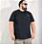 CAMISETA MULTIMARCAS  MASCULINA PLUS SIZE  ALGODÃO PRETA G3 AO G8 - Imagem 1