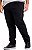 KIT 2 Calças Elástano Sarja Elastano Masculina Plus Size Preta/Caqui 52 ao 66 - Imagem 2