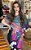 Pashmina de Viscose - Estampada - Com Pompom - Dupla Face - Imagem 1
