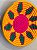 Cesto  Marroquinos - Mesa e Parede - Amarelo, Verde e Rosa  - 31CM - Imagem 2