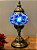 Luminária Turca M Azul Estrela - Imagem 1