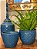 Cachepot em Ceramica - Azul - 19CM - Imagem 2
