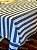 Toalha de Mesa - Retangular  - Algodão - Azul e Branco 3M - Imagem 2
