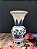 Vaso Decorativo - Azul e Branco - Ceramica 13CM - Imagem 1