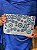 Bolsa Clutch -  Miçangas - Olho Grego - Azul e Branco - Com Alça - Imagem 1