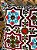 Capa Para Almofada - Bordada - Branca  - Detalhes em Turquesa, Verde e Vermelho - Imagem 2