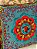 Capa de Almofada Bordada 45x45 Azul Escuro - Imagem 2