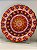 Prato de Parede Grande - Turquia - Decorativo - Cerâmica -  Laranja Com Vermelho - Imagem 2