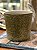 Cachepot em Ceramica - Verde - Relevo - Folhas - 17,5CM - Imagem 2