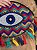 Clutch em miçangas - Olho Grego -  Bolsa Pedrarias - Colorida - Imagem 2