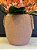 Cachepot em Cimento - Rosa - Relevo - 24,5CM - Imagem 2