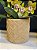 Cachepot em Cimento - Bege - Relevo -  16,5CM - Imagem 2