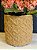 Cachepot em Cimento - Bege - Relevo -  24CM - Imagem 2
