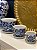 Cachepot em Ceramica - Azul e Branco - 10CM - Imagem 3