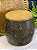 Tamborete - Garden Seat - Pintado à mão - Turquesa e Dourado - Imagem 2